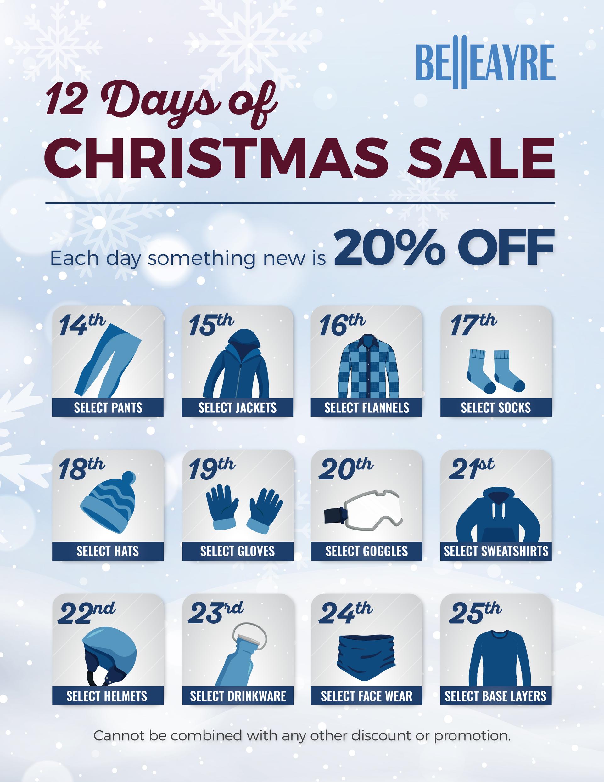 12 Days of Christmas Sale