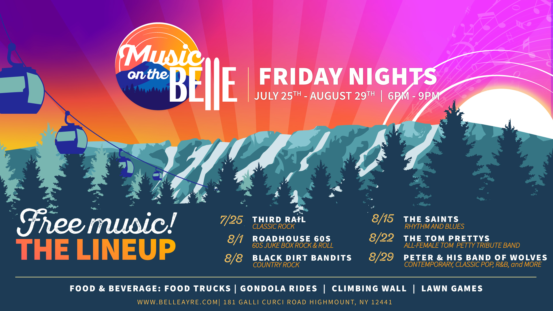 Music on the Belle Lineup